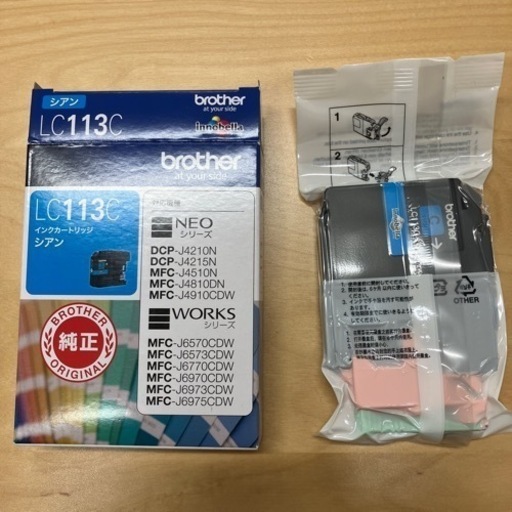 brother 純正インク　青色