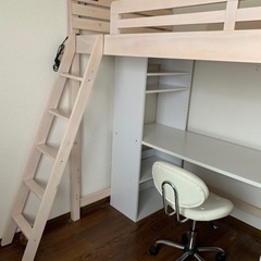 ロフトベッドデスクセット