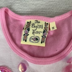 大人気‼️美品⭐︎The English Roses 3T ピンク　Tシャツ　ビーズの画像
