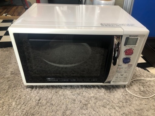 【リサイクルサービス八光　田上店　安心の1か月保証　配達・設置OK】シャープ SHARP RE-S5A-W [オーブンレンジ 15L ホワイト系]