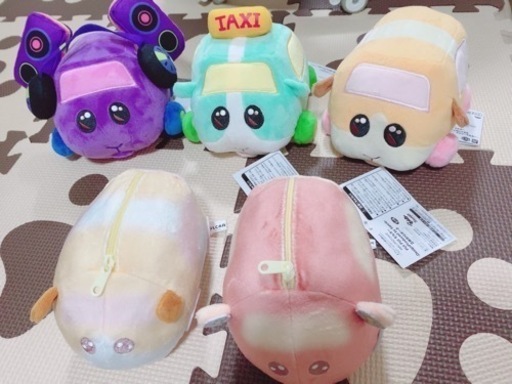 puipuiモルカー　お目々うるっとぬいぐるみ　3種+他2種