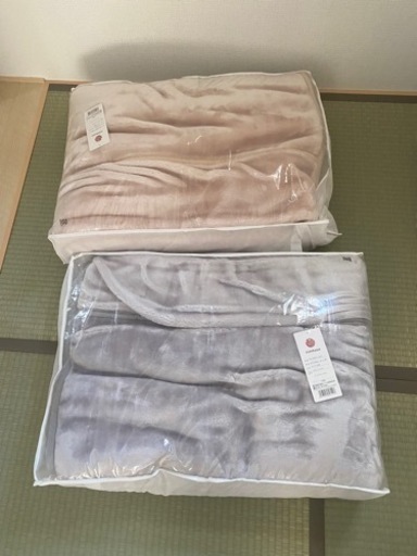 【新品未使用】毛布 シングル 2枚合わせ 西川(2枚セット)
