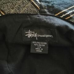 【2】ステューシー/STUSSY ロゴ刺繍タータンチェックハットの画像