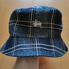 【2】ステューシー/STUSSY ロゴ刺繍タータンチェックハット