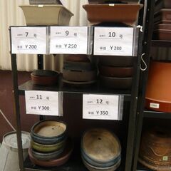植木鉢・盆栽鉢（四角、楕円）　　　　　＊現状品お渡しとなります。の画像
