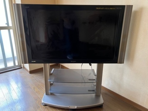シャープ 液晶カラーテレビ 45型 LC-45BE2W　テレビ台付