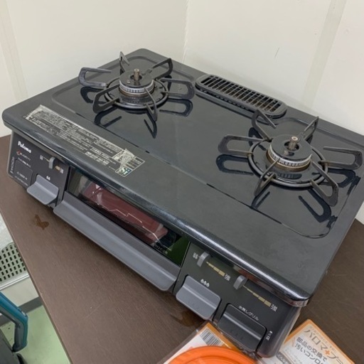 5/31 販売済IS 2017年製 LPガス ガステーブル パロマ IC-N86P-R ガスコンロ 菊