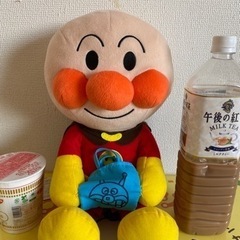 アンパンマン ぬいぐるみ　バイキンマン袋もち