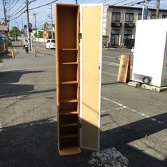 ★使用感有りの為、お安く！★マルチ収納棚 ミラー付き コンパクト 定価¥16,000位の画像