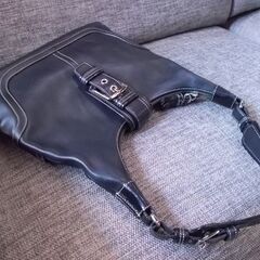 COACH ショルダーバッグ 7463 黒 本革 レザー ブラック ワンショルダー 肩掛けOk コーチ 美品 札幌市東区 新道東店の画像