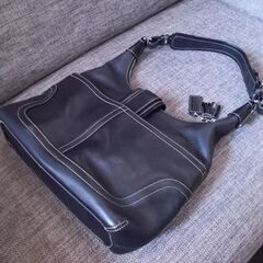 COACH ショルダーバッグ 7463 黒 本革 レザー ブラック ワンショルダー 肩掛けOk コーチ 美品 札幌市東区 新道東店の画像