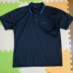Reebok 半袖ポロシャツ XL 黒 水色