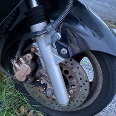マジェスティ125タイヤパンク、タイヤ交換