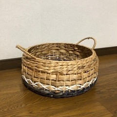 バスケット　猫ベッド　収納カゴ　ナチュラルインテリア