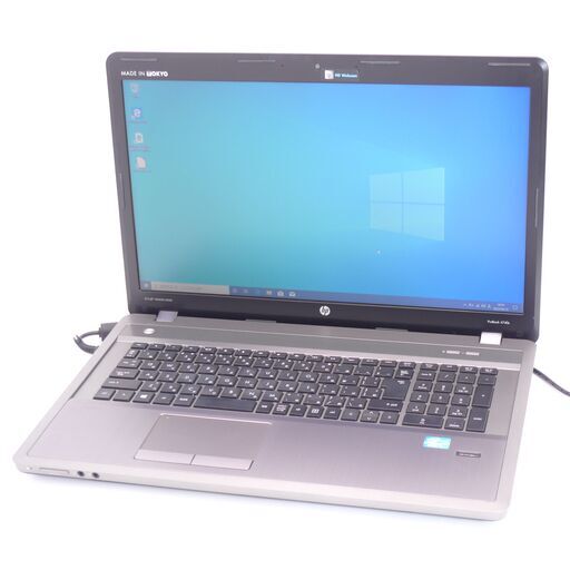 中古美品 17インチ Wi-Fi有 ノートパソコン HP 4740s 第3世代Core i3 4GB DVDマルチ 無線 Bluetooth カメラ Windows10 Office
