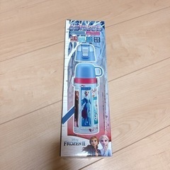 水筒　ディズニー　アナと雪の女王　2way ステンレスボトル　水色