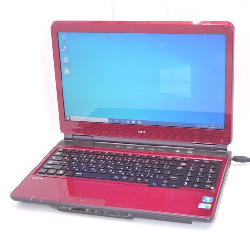 中古良品 新品高速SSD 15.6型 赤 ノートパソコン NEC PC