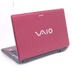 中古良品 高速SSD 赤 ノートパソコン SONY VPCCW28FJ 14型 Core i3 4GB DVDRW 無線 Wi-Fi Bluetooth カメラ Windows10 Office