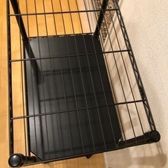 ルミナス ノワール スチールラック 4段 幅61×奥行41×高さ125.5cmの画像