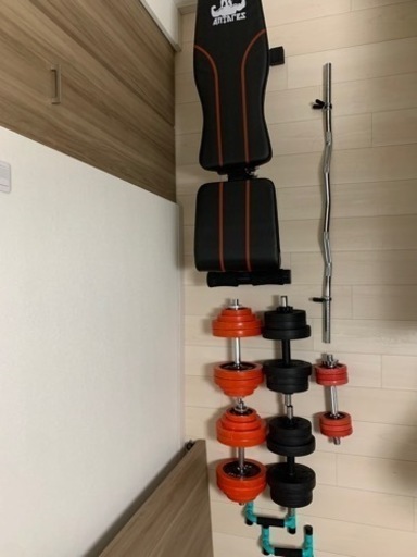 取引者決定しました。ダンベル　トレーニングベンチセット