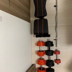 取引者決定しました。ダンベル　トレーニングベンチセット