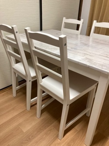 至急！ IKEA ダイニングテーブル チェア4脚セット