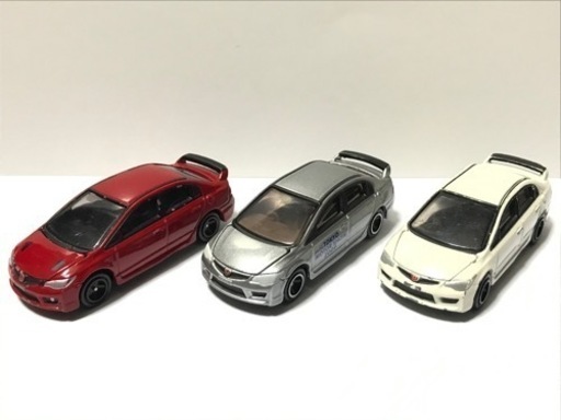 【他サイトにて売り切れ】【絶版レア】トミカ ホンダシビックタイプR 3台セット
