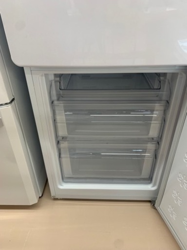 ★2019年製 美品 中古★Haier☆148L☆2ドア冷凍冷蔵庫☆右開き☆54L 区っ切り棚冷凍室☆耐熱性能天板【JR-NF148B