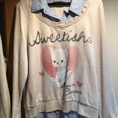 Mサイズ 重ね着風 春先や秋に良さそう