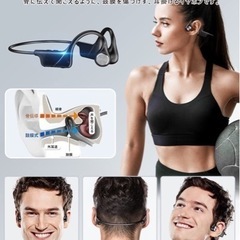 新品未開封！Bluetooth イヤホン 骨伝導 ヘッドホン 耳掛け式 の画像