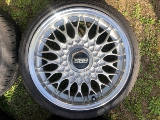 日産純正　BBSホイール　4穴加工