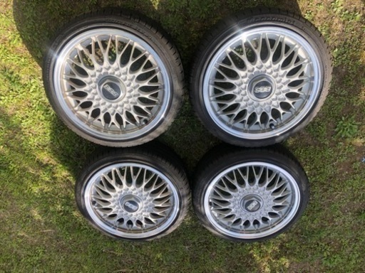日産純正　BBSホイール　4穴加工