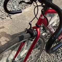 ピストバイク風カスタム自転車 ママチャリピスト 固定ギアの画像