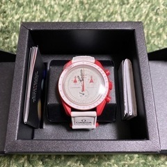 swatch x omega レッド×ホワイト