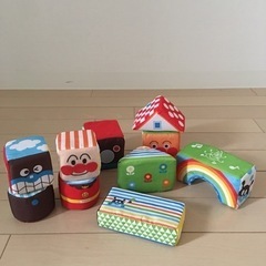 【送料込1000円】ベビラボ アンパンマン やさしいやわらかつみきの画像
