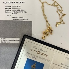 クロムハーツ タイニー ベビーファット 純正サファイア　 ツイストチェーンの画像