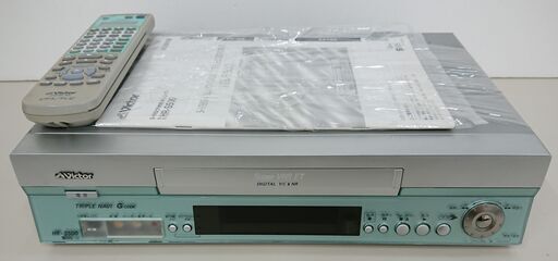 【値下げ】S-VHSデッキ　再生のみ確認済　説明書付き