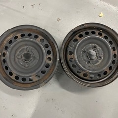 🛞🛞スチールホイール　鉄チンホイール　2本セットホイール