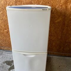 W0911　ナショナル　2ドア冷蔵庫　１２２L