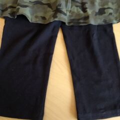 🌠新品🌠迷彩柄スカート付レギンス サイズ160 タグつきです。の画像