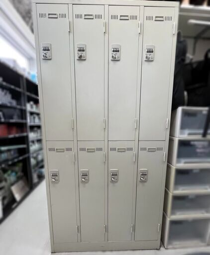 8人用 スチールロッカー ダイヤル錠 オフィス