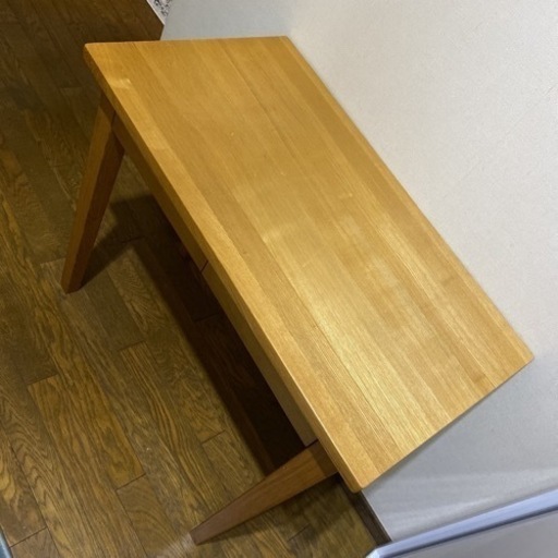 無印良品　タモ材パーソナルデスク