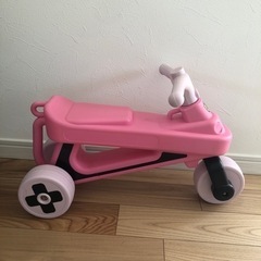 希少！ピンク★ ピープル 公園レーサー 三輪車 バイク 乗り物 の画像