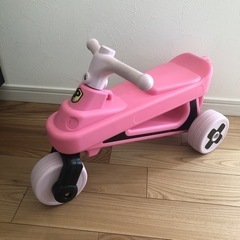 希少！ピンク★ ピープル 公園レーサー 三輪車 バイク 乗り物 の画像