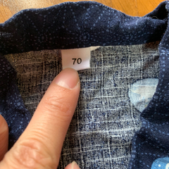 男の子 甚平 ロンパース 70sizeの画像