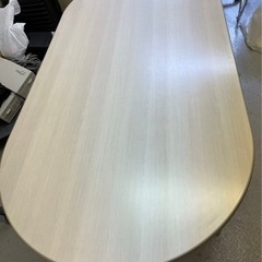 【無料】会議用テーブル 楕円形 お譲りしますの画像