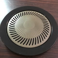 【お取引先決定】【新品未使用】焼肉プレート　味一番　丸型　32cm フッ素樹脂加工　ホーローの画像