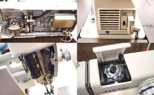 現状品 通電確認済 JANOME/ジャノメ ミシン トピアエース 802 収納台付 フットペダル付