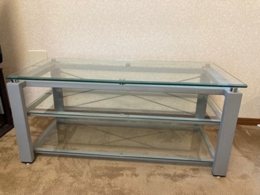 ☆値下げ☆エレコム　ガラステーブル