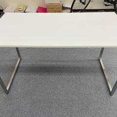 サンワダイレクト パソコンデスク ホワイト 幅120×奥行60c...